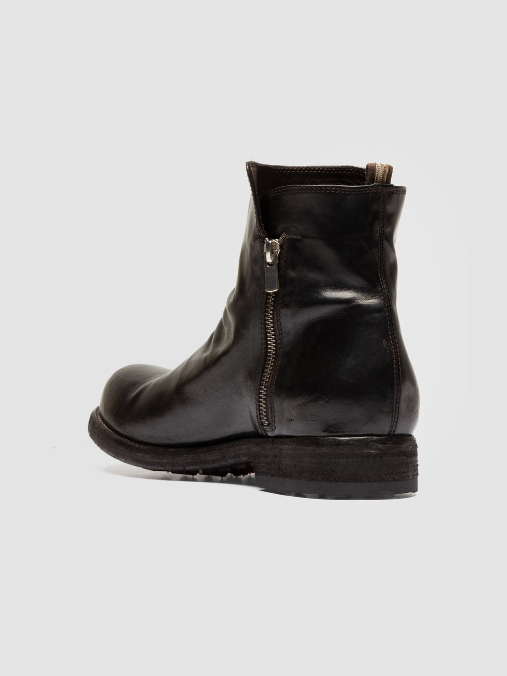 BULLA DD 113 - Braune Lederstiefel mit Reißverschluss - image 4,side view