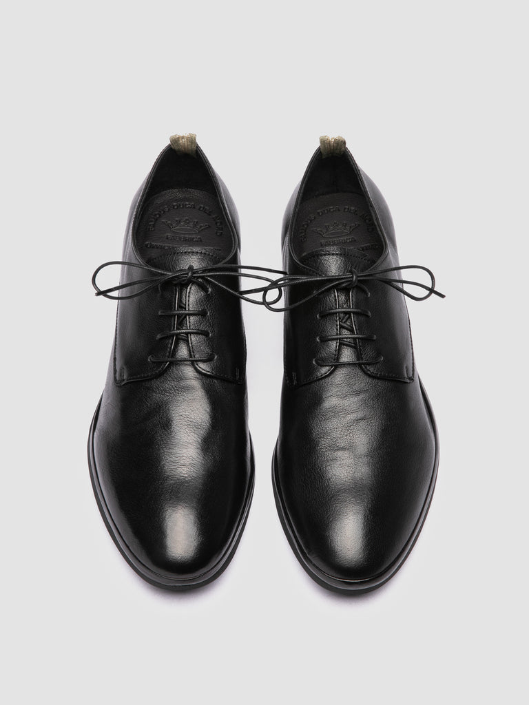 CALIFORNIA 007 - Black Leather Derby Shoes