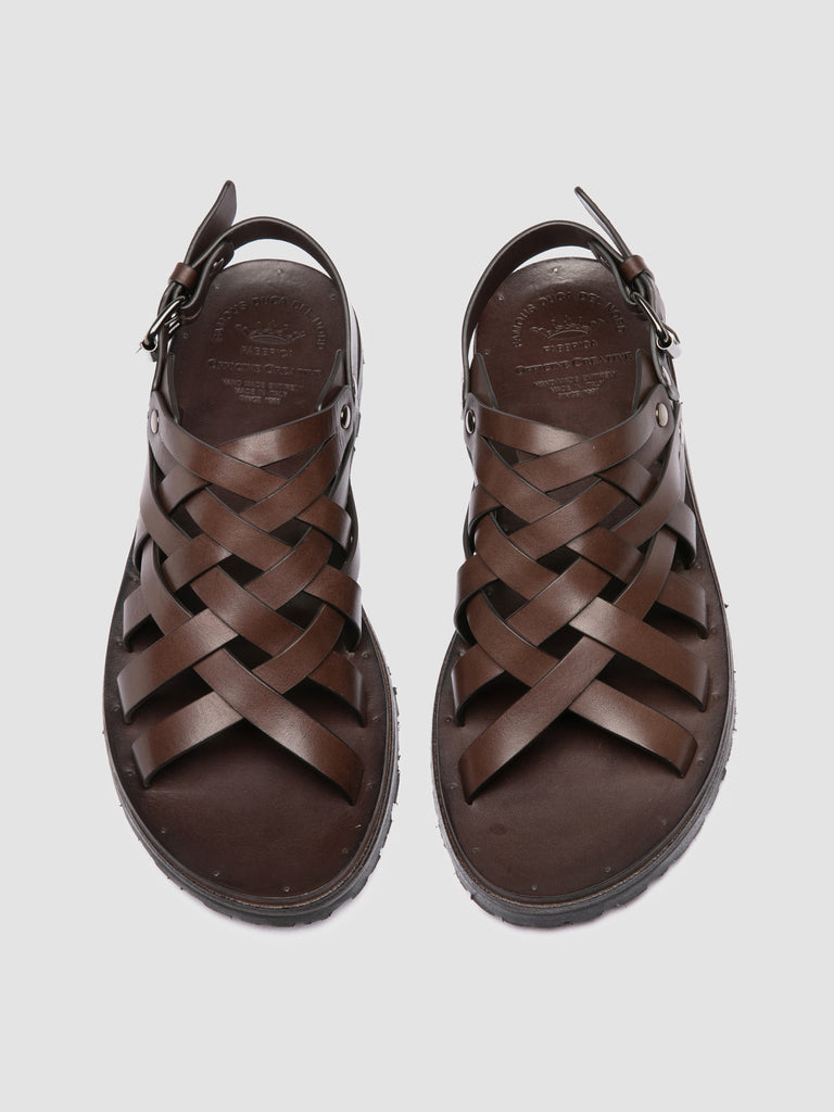 CHIOS 011 - Brown Leather Sandals
