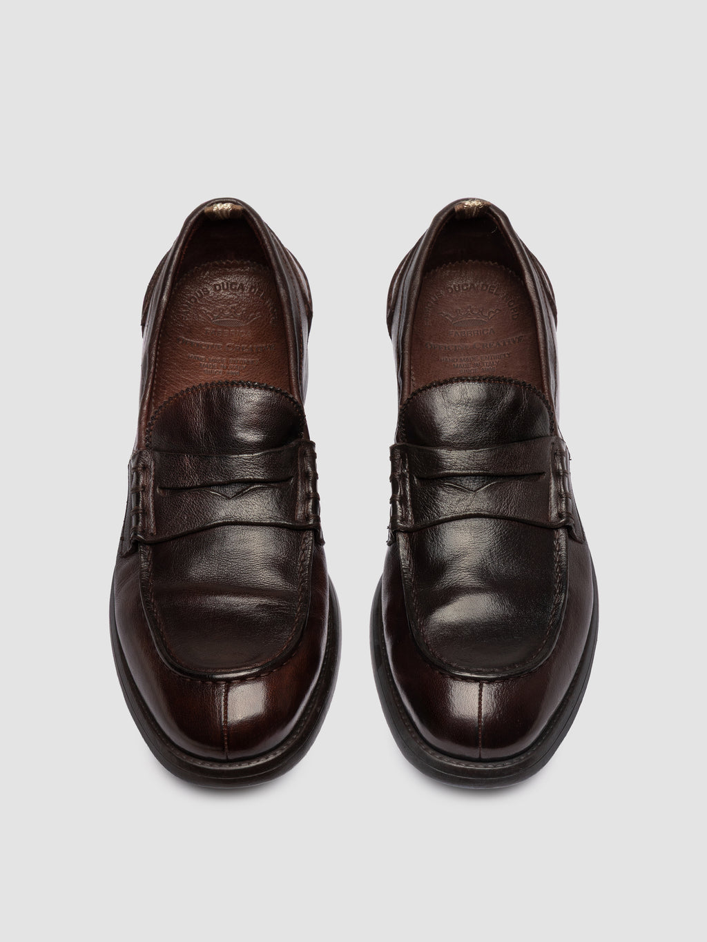CHRONICLE 056 - Brown Leather Penny Loafer - image 2,side view