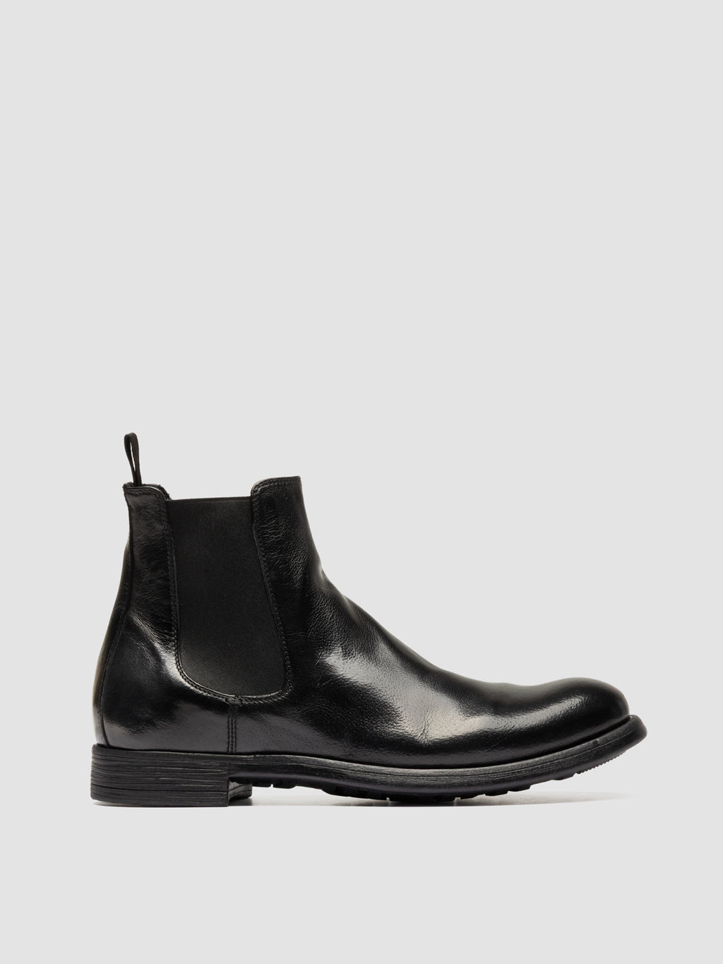 CHRONICLE 074 - Black Leather Chelsea Boots - image 1,side view