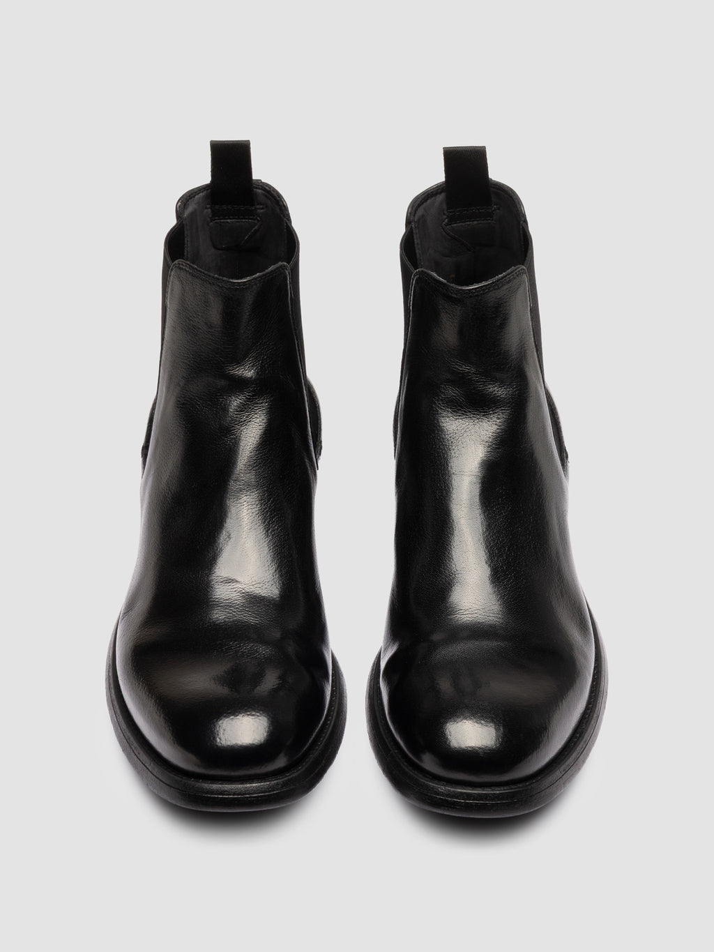 CHRONICLE 074 - Black Leather Chelsea Boots - image 2,side view