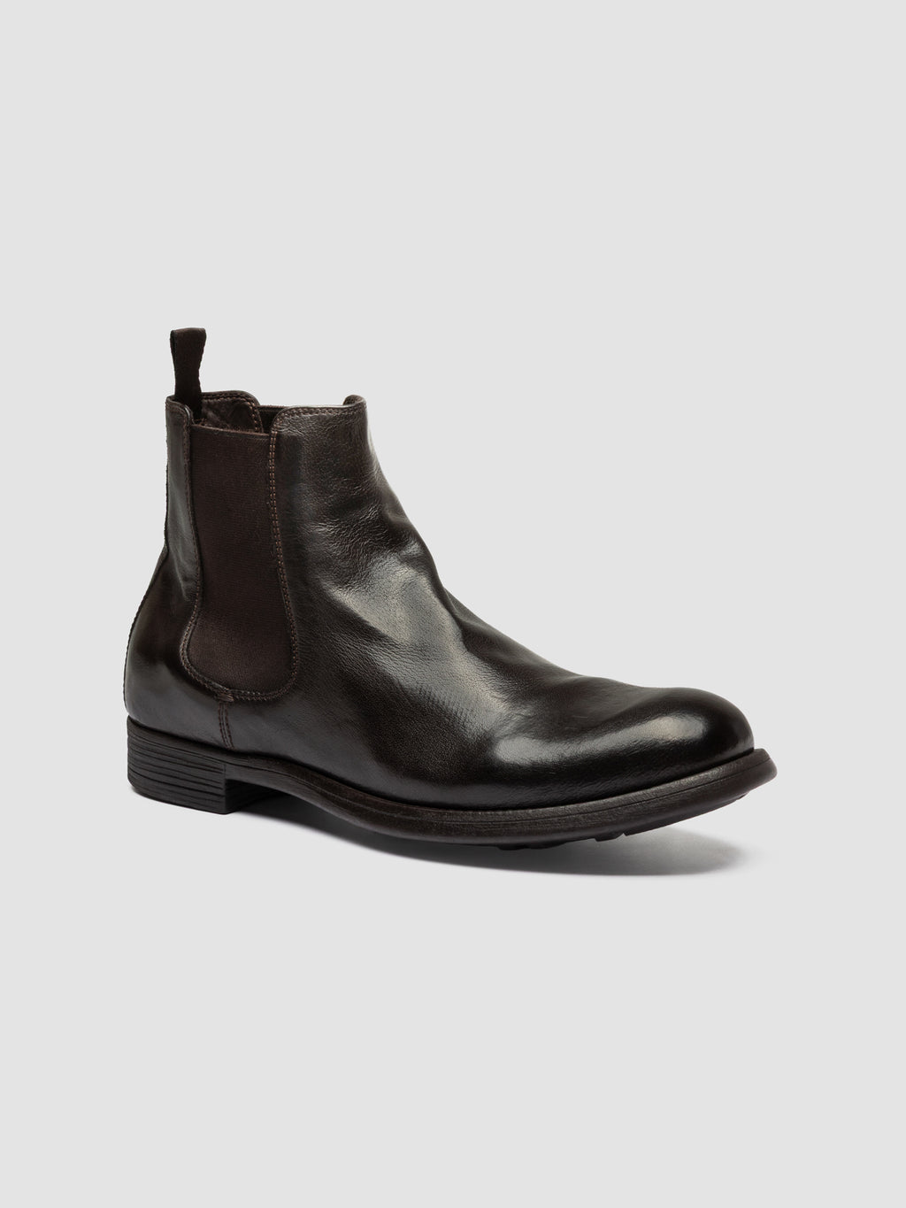 CHRONICLE 074 - Stivaletti Chelsea in Pelle Marrone - image 3,side view