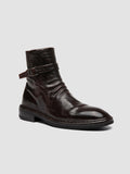 CONCEPT 003 - Burgundy Leather Zip Boots - thumb image 3,side view
