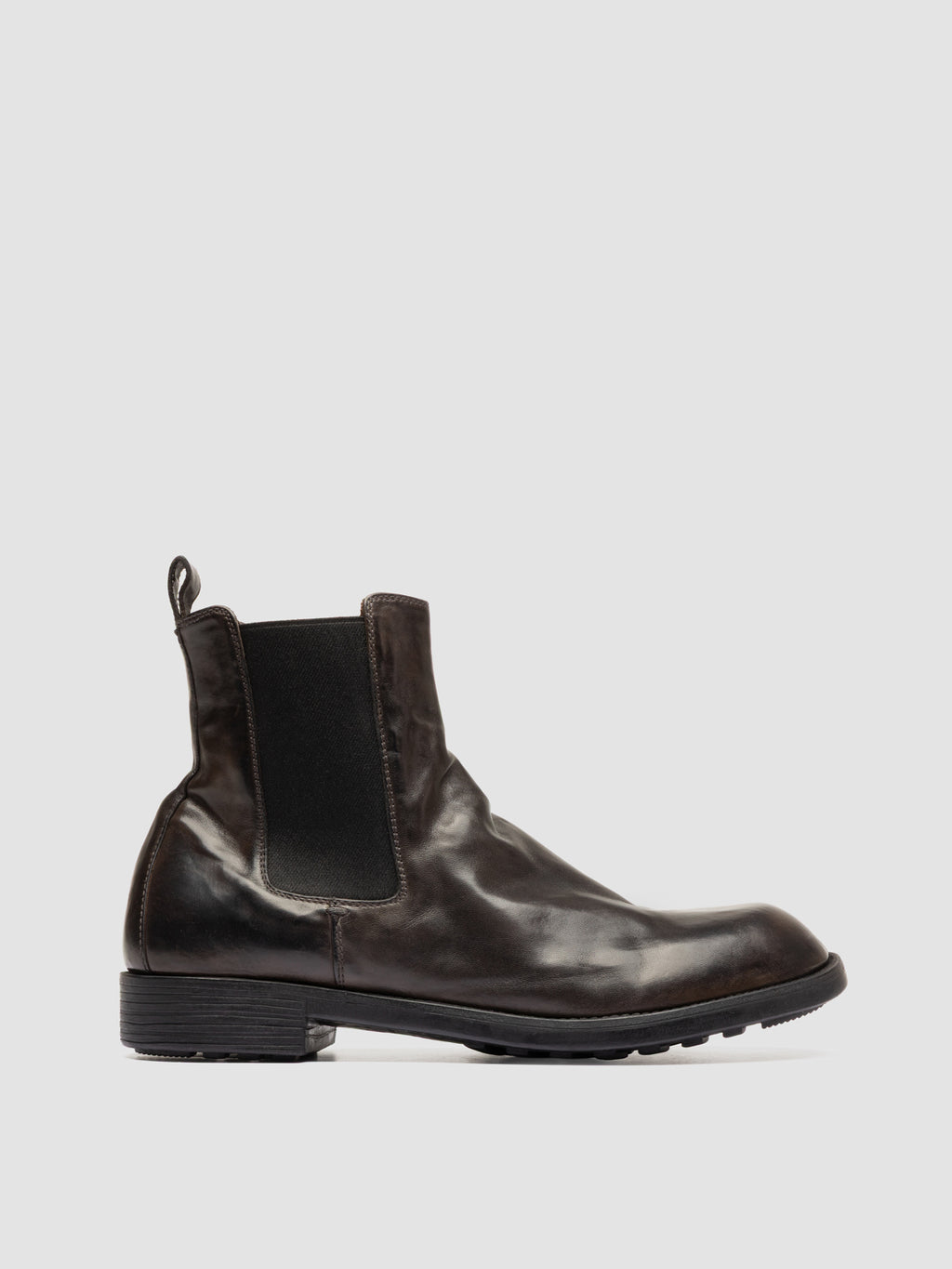 DIARY 007 - Grey Leather Chelsea Boots - image 1,side view
