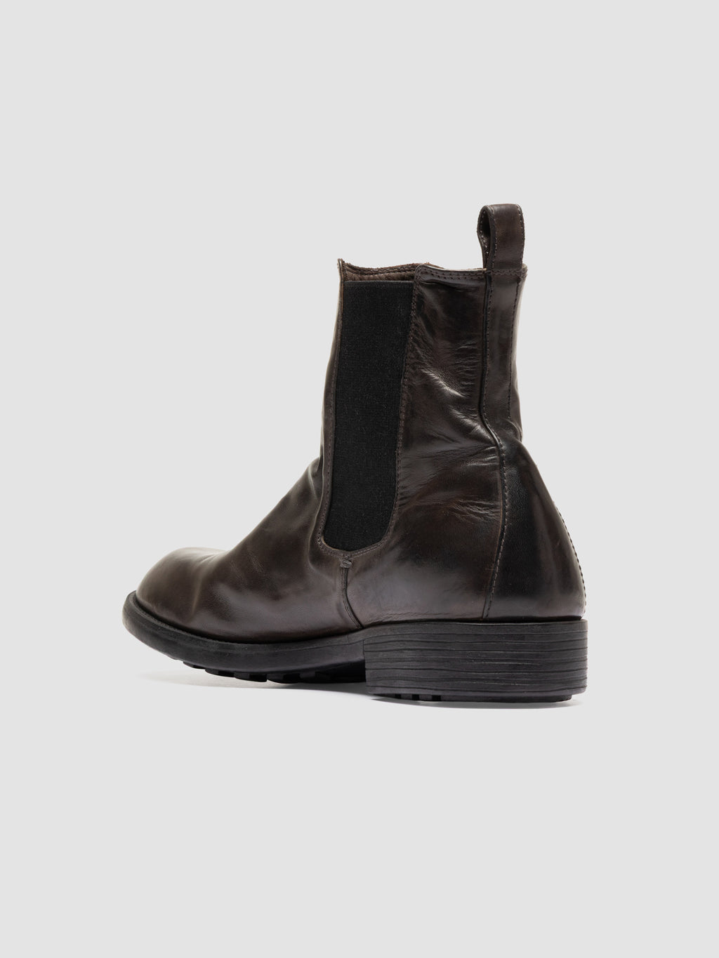 DIARY 007 - Grey Leather Chelsea Boots - image 4,side view