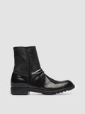 DIARY 015 - Stivali con Zip in Pelle Elasticizzata Nera - thumb image 1,side view