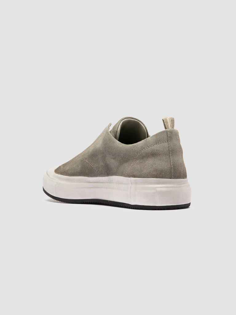 DUB 001 - Green Leather and Suede Sneakers