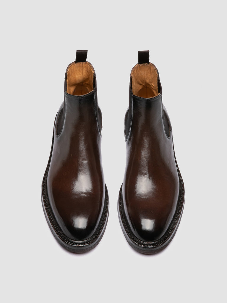 DUDE FLEXI 003 - Brown Leather Chelsea Boots