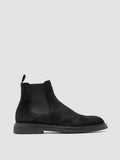 DUDE FLEXI 003 - Stivaletti Chelsea in Pelle Scamosciata Nera - thumb image 1,side view