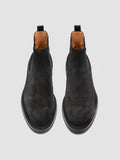 DUDE FLEXI 003 - Stivaletti Chelsea in Pelle Scamosciata Nera - thumb image 2,side view