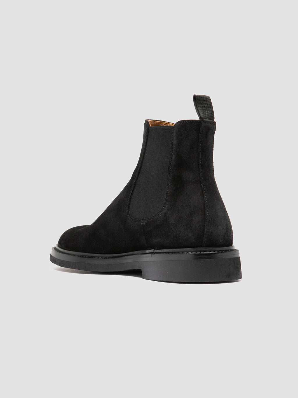 DUDE FLEXI 003 - Stivaletti Chelsea in Pelle Scamosciata Nera - image 4,side view
