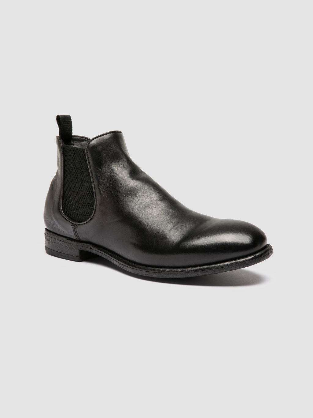 EMORY 012 - Black Leather Chelsea Boots