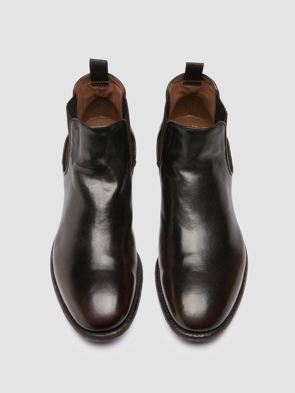 EMORY 012 - Brown Leather Chelsea Boots