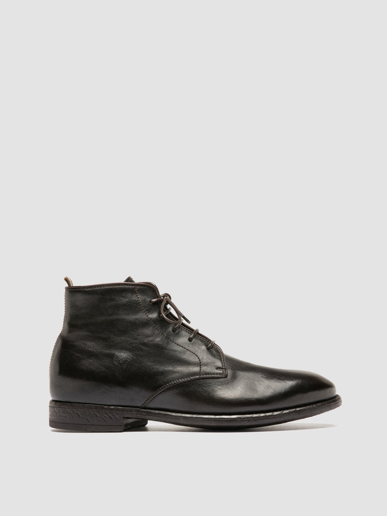 EMORY 023 - Brown Leather Lace-up Boots