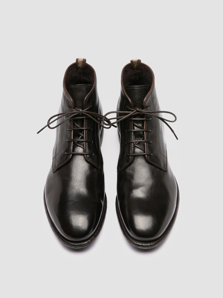 EMORY 023 - Brown Leather Lace-up Boots