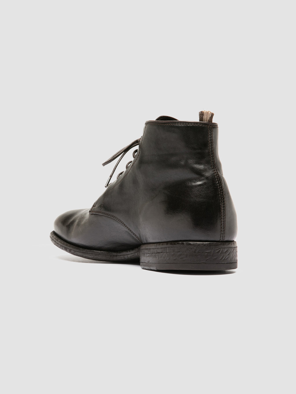 EMORY 023 - Brown Leather Lace-up Boots