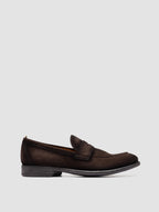 EMORY 024 - Brown Suede Penny Loafers