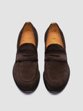 EMORY 024 - Brown Suede Penny Loafers