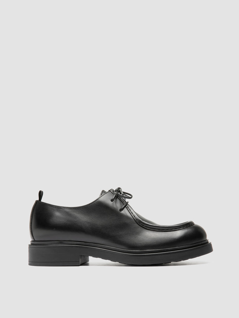 ENGINEER 002 - Black Leather Derby Shoes