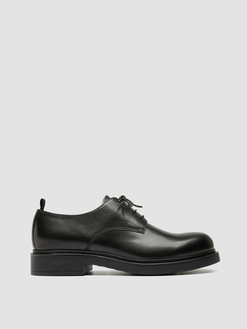 ENGINEER 004 - Black Leather Derby Shoes