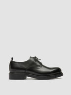 ENGINEER 004 - Schwarze Derby-Schuhe aus Leder