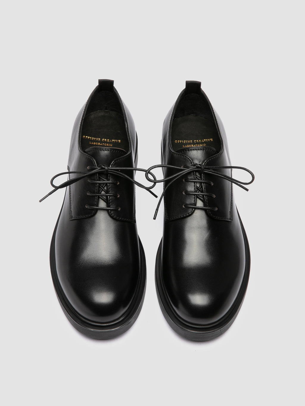 ENGINEER 004 - Black Leather Derby Shoes