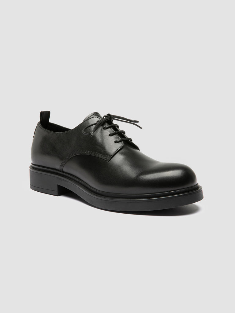 ENGINEER 004 - Black Leather Derby Shoes