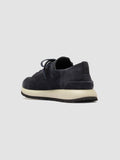 ENTIRE 001 - Sneaker in Pelle Scamosciata Blu Navy - thumb image 4,side view