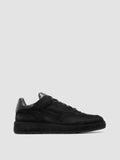 ERASER 001 - Blue Leather Low Top Sneakers - thumb image 1,side view