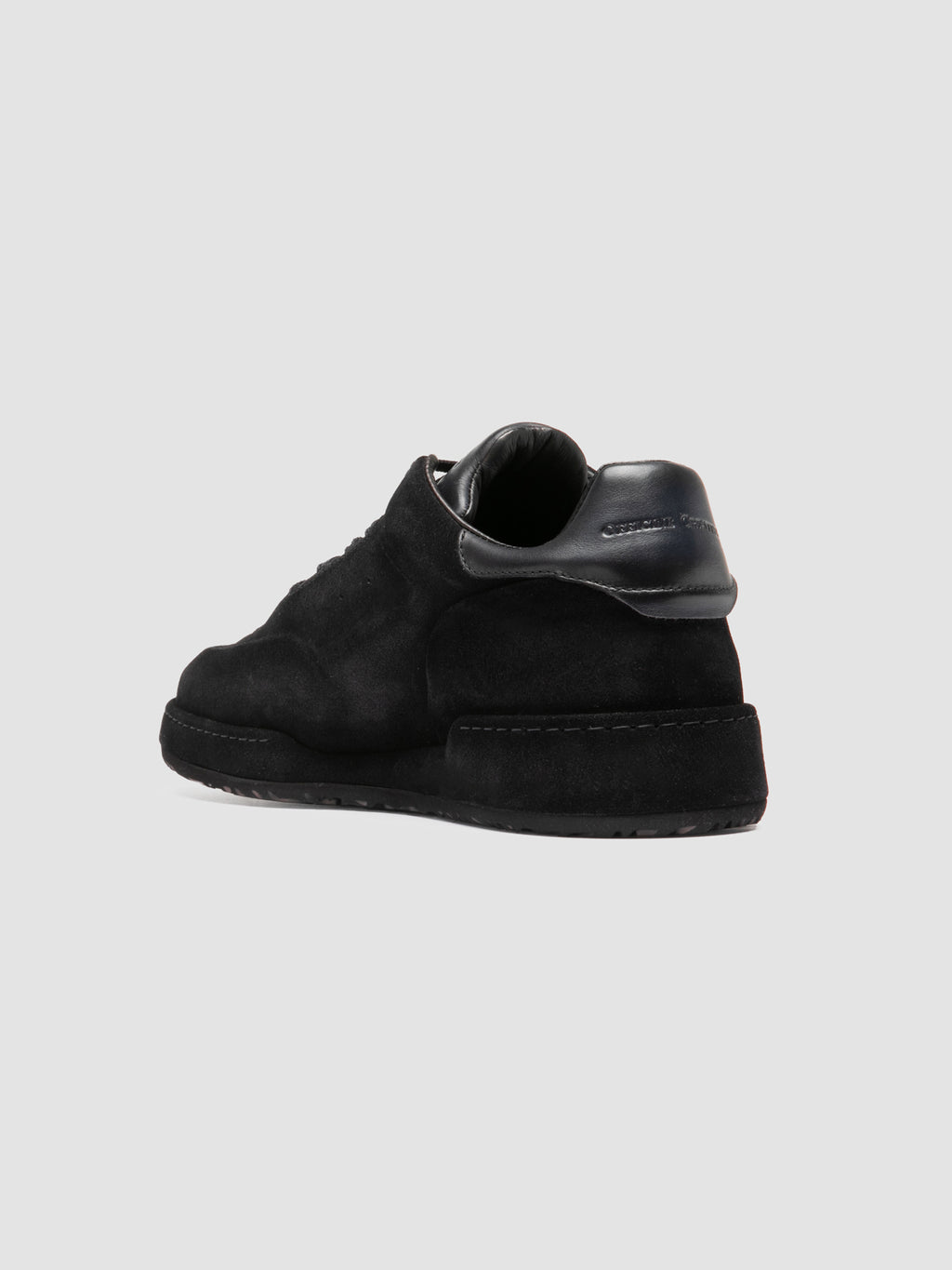 ERASER 001 - Blue Leather Low Top Sneakers - image 4,side view
