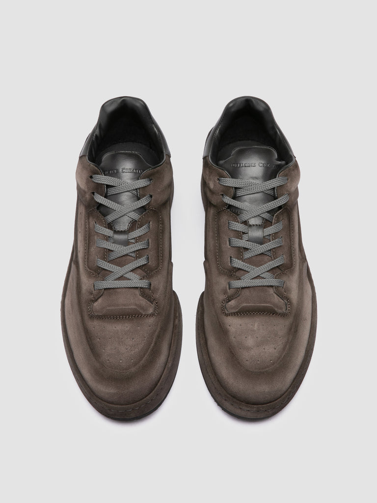 ERASER 001 - Grey Leather Low Top Sneakers