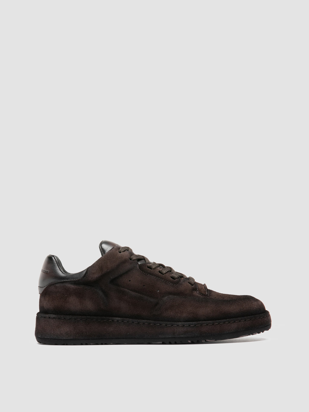 ERASER 001 - Brown Leather Low Top Sneakers - image 1,side view