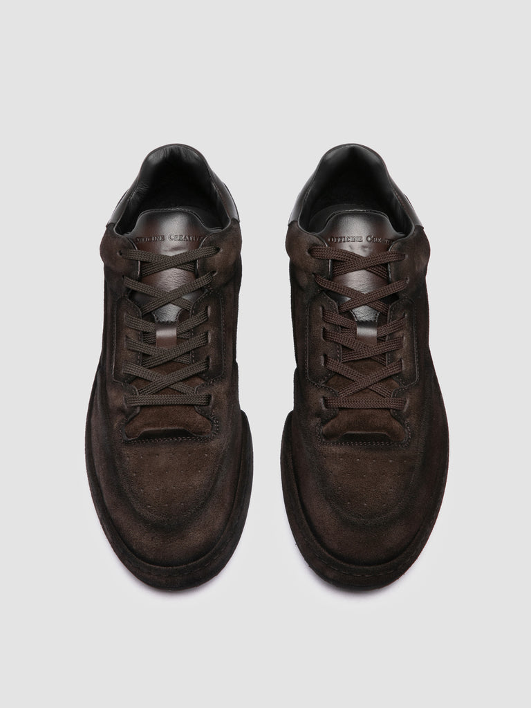 ERASER 001 - Brown Leather Low Top Sneakers