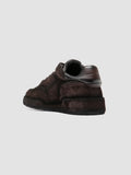 ERASER 001 - Brown Leather Low Top Sneakers - thumb image 4,side view