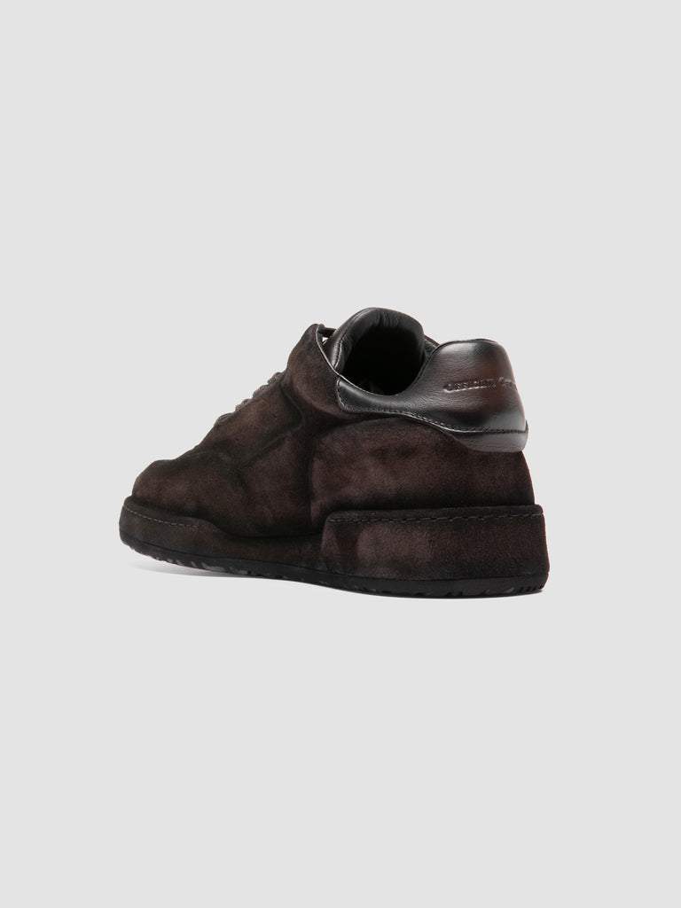 ERASER 001 - Brown Leather Low Top Sneakers