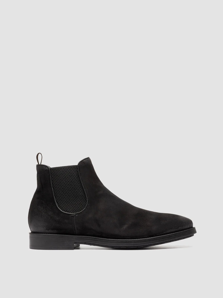 ERGOSUM 003 - Black Suede Chelsea Boots