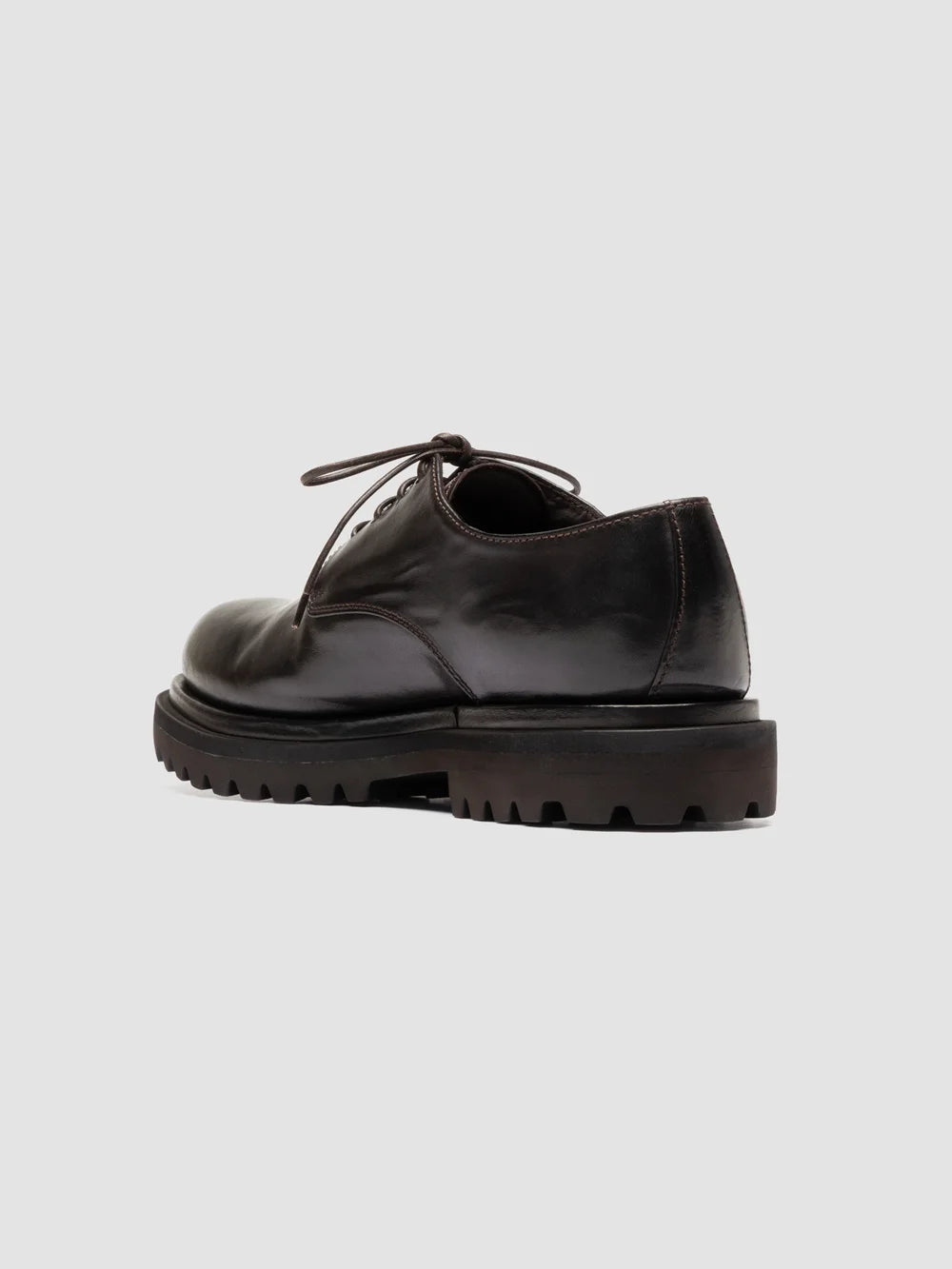 EVENTUAL DD 101 - Scarpe Derby in Pelle Marrone - image 4,side view