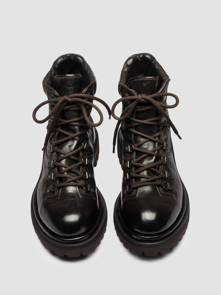 EVENTUAL DD 106 - Brown Leather Lace Up Boots