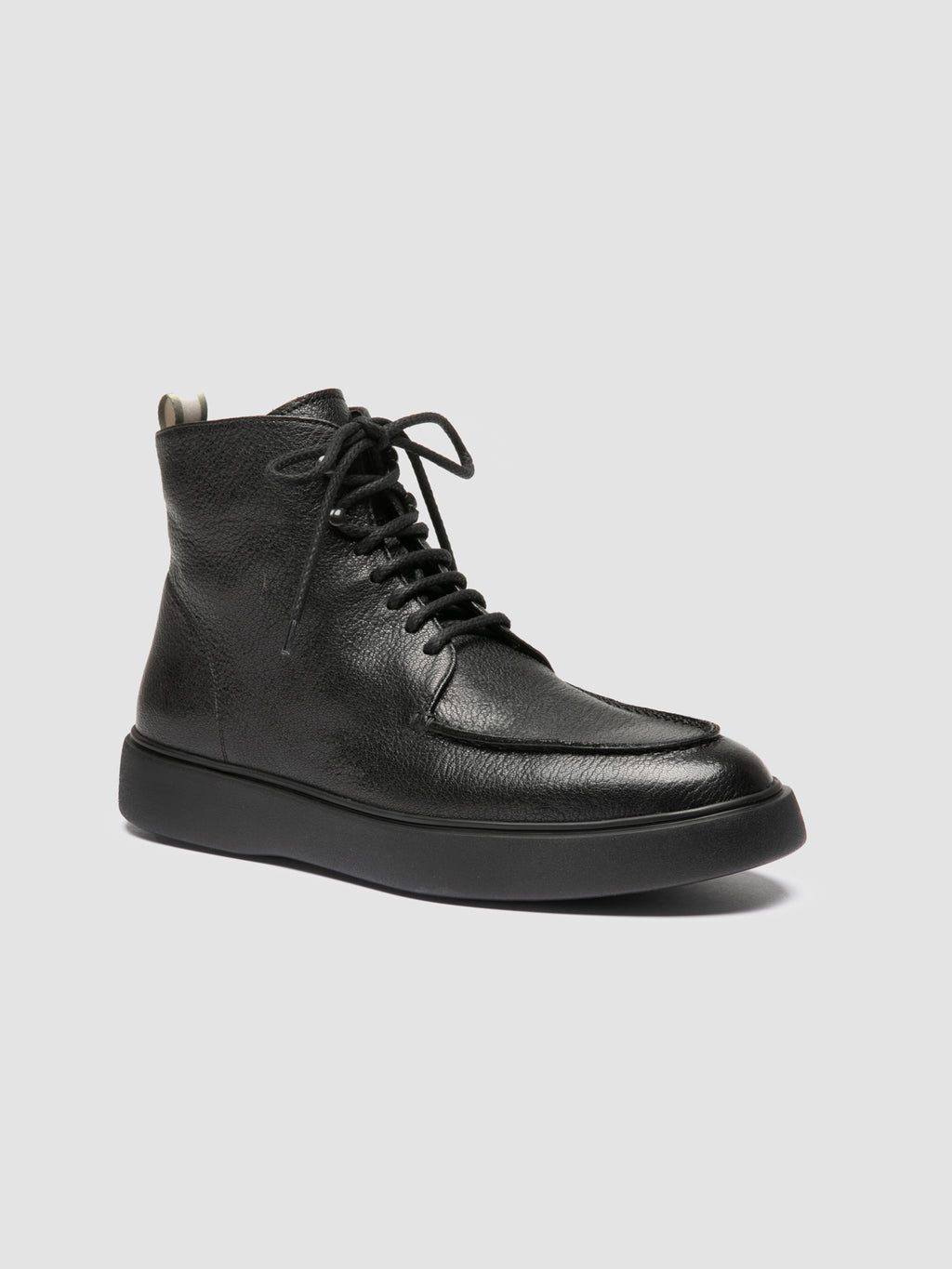 FRAME 004 - Schwarze Schnürstiefel aus Leder - image 3,side view