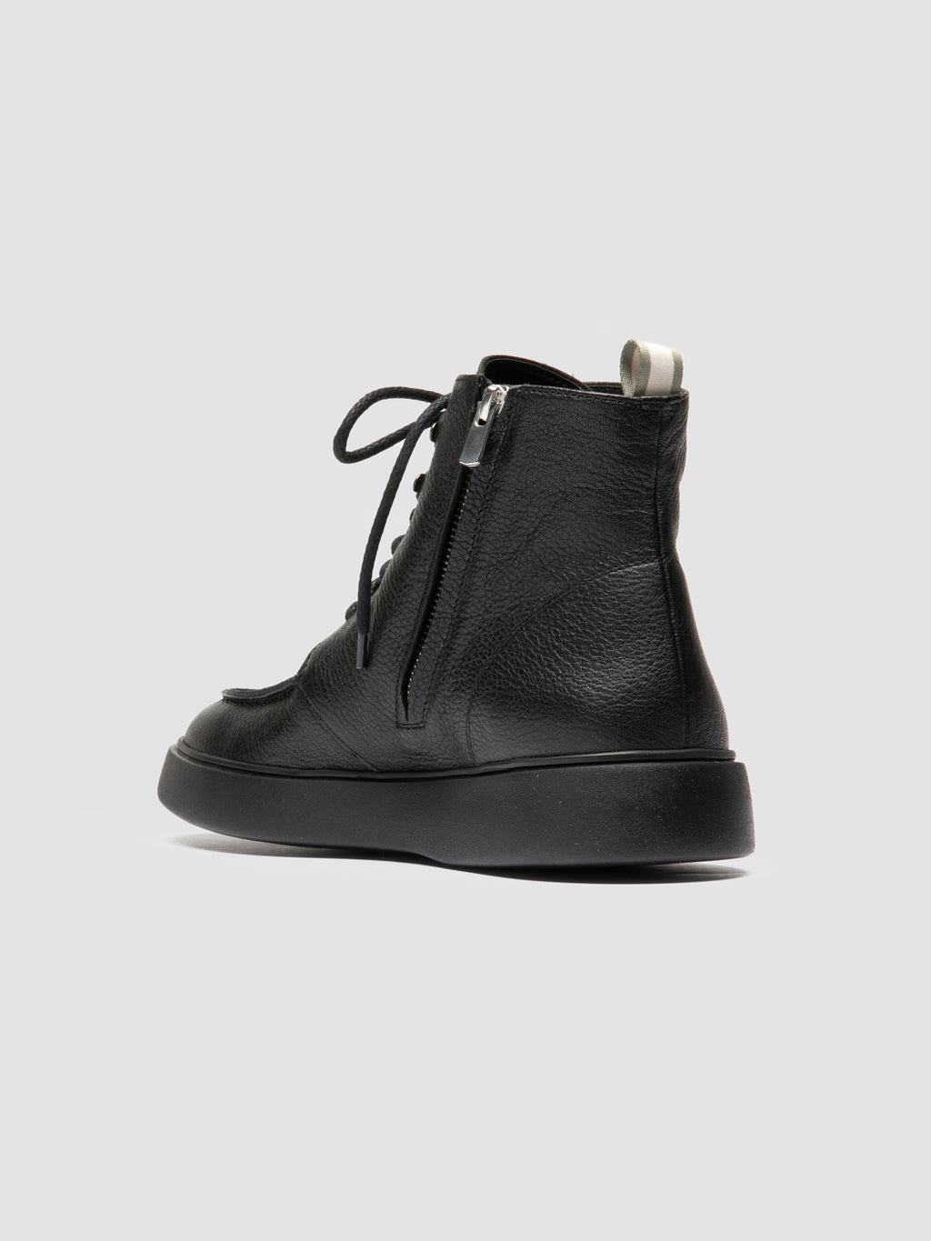 FRAME 004 - Schwarze Schnürstiefel aus Leder - image 4,side view