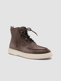 FRAME 004 - Brown Suede Lace-up Boots