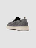 FRAME 015 - Grey Suede Penny Loafers - thumb image 4,side view