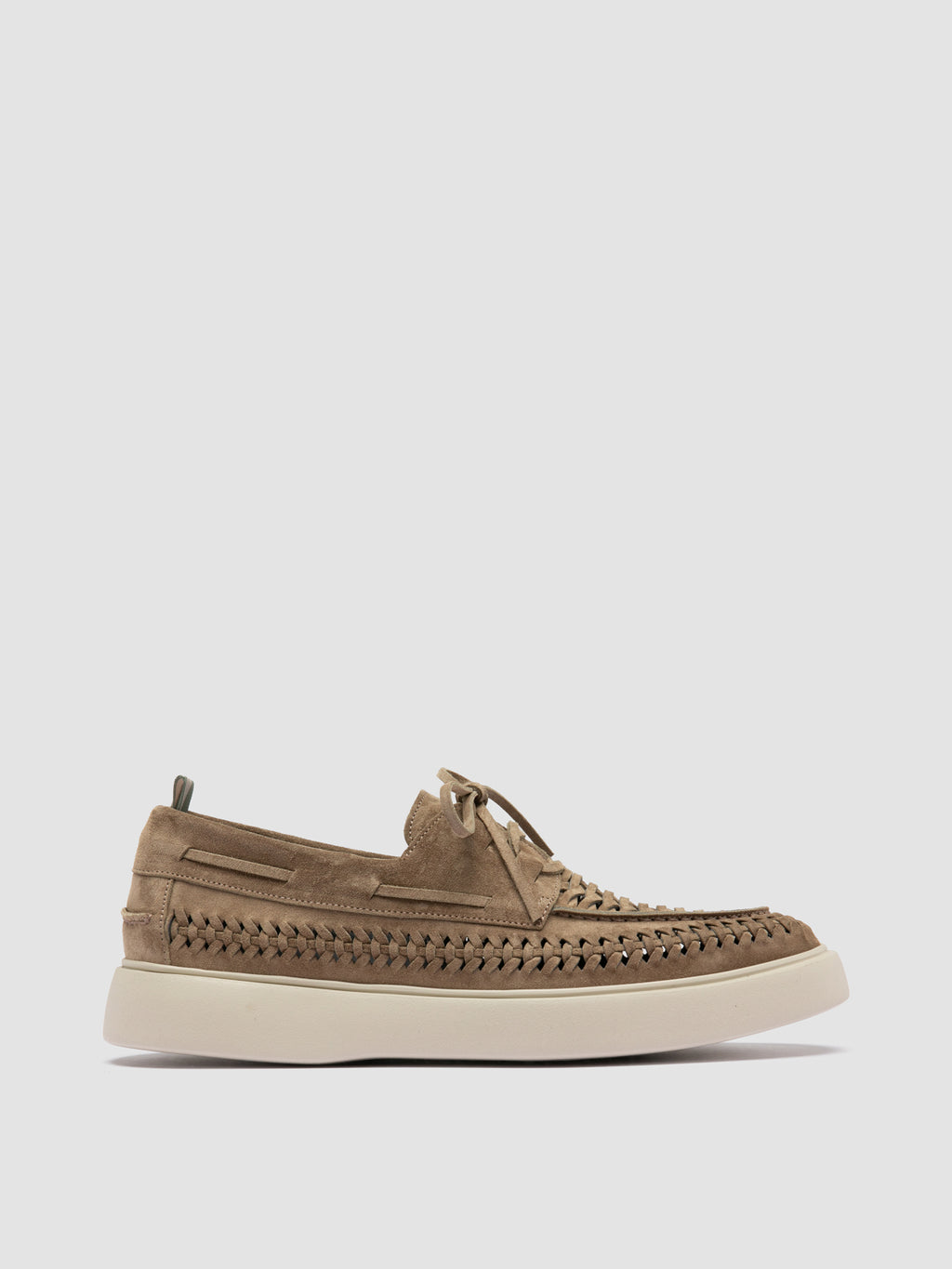FRAME 018 - Taupe Suede Boat Shoes - image 1,side view