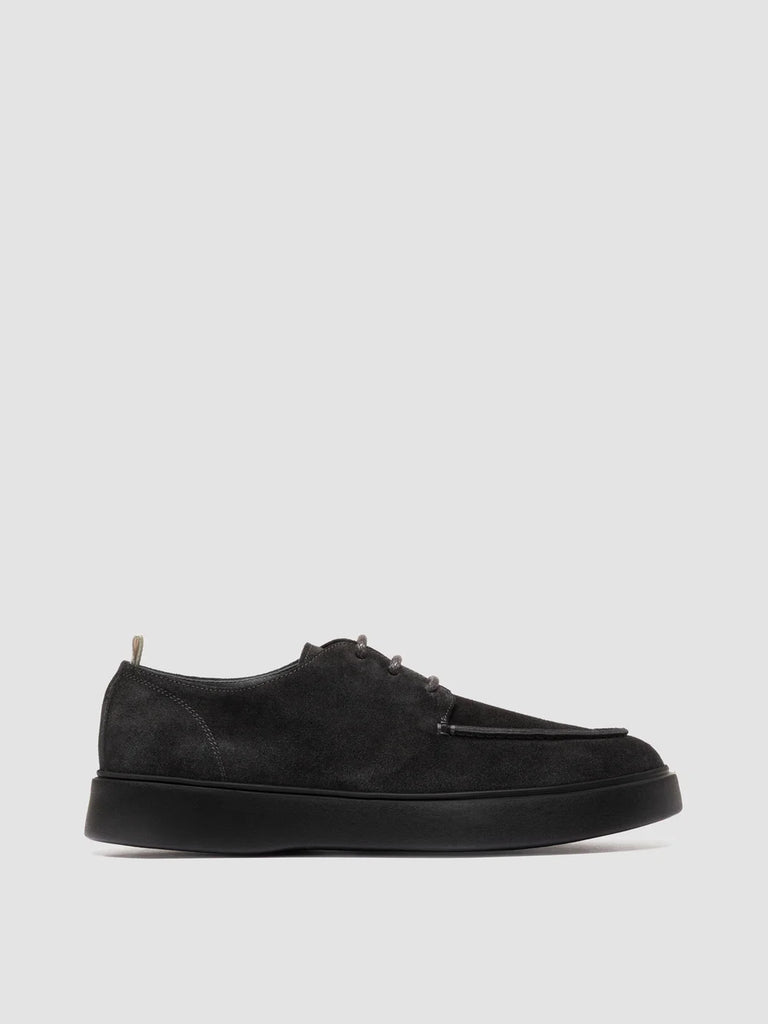 FRAME 019 - Black Suede Derby Shoes