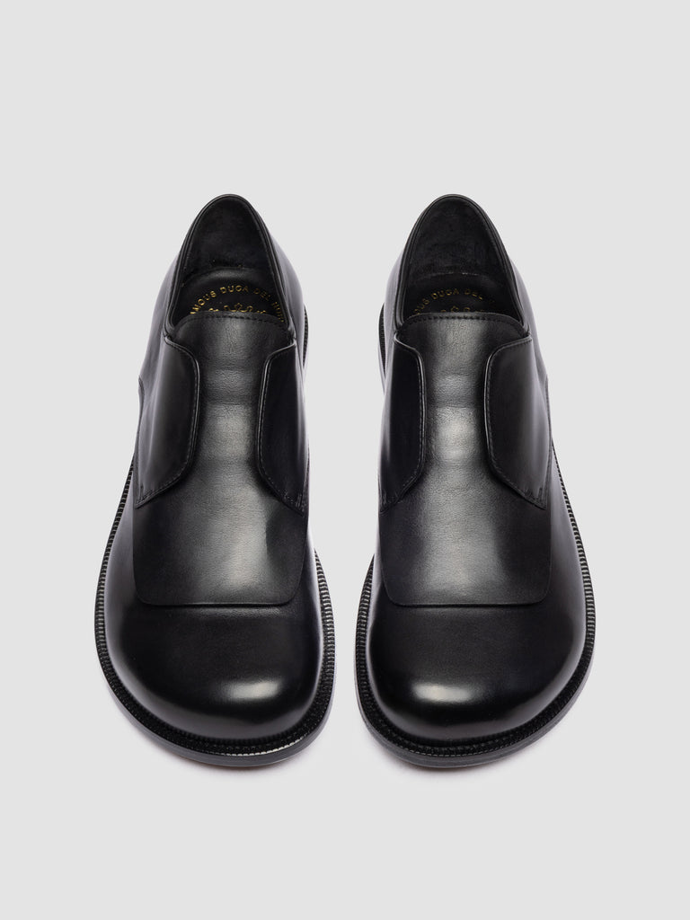 GEMSTONE 002 - Black Leather Derby Shoes
