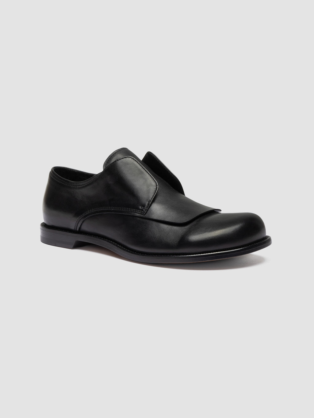 GEMSTONE 002 - Black Leather Derby Shoes - image 3
