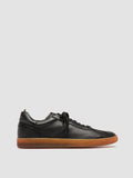 GINNASIO 001 - Black Leather Sneakers - thumb image 1,side view