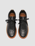 GINNASIO 001 - Black Leather Sneakers - thumb image 2,side view