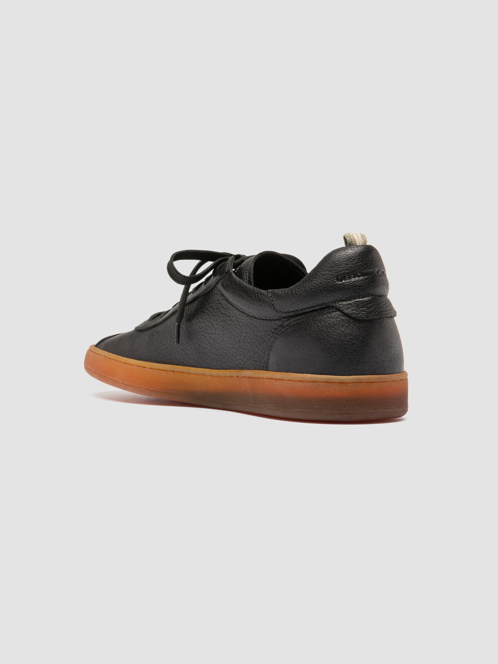 GINNASIO 001 - Black Leather Sneakers - image 4,side view